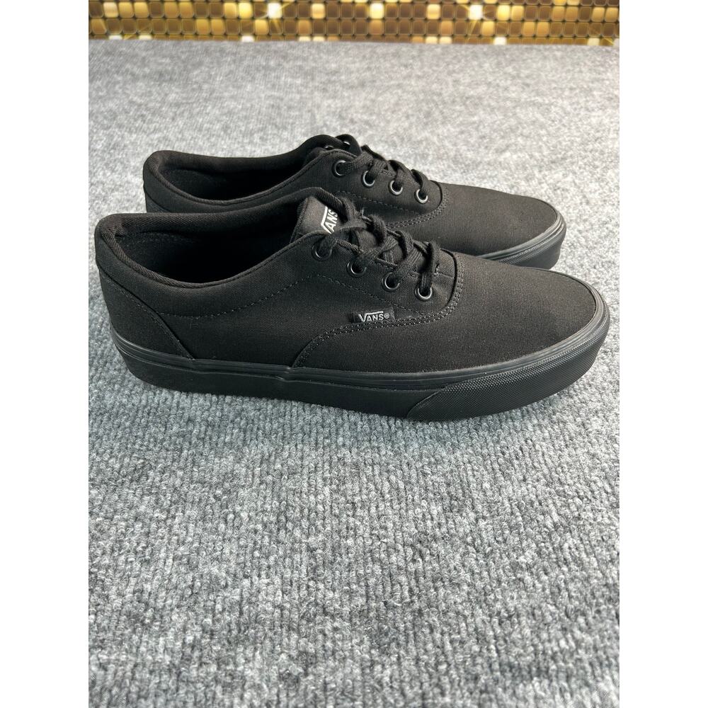 Vans Doheny Blackout Canvas Sneakers Women's Size 9.5 All Black Lace Up Shoes - Picture 8 of 8